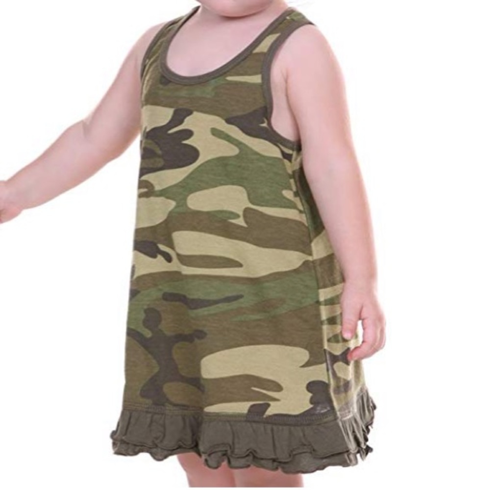 KAVIO A-Line Camo Tank dress